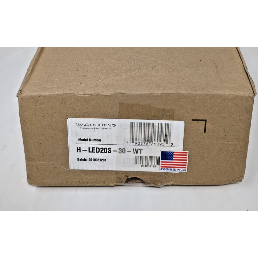 WAC Lighting - H-LED20S-30-WT - Fixture Head light for H Track Aluminum 3000k